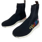 LOUIS VUITTON Aftergame Line Sock Sneakers Rainbow Logo Shoes Sneakers Canvas Women's Black