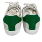GUCCI 659912 Logo Cat Shoes Sneakers Leather Women's Green