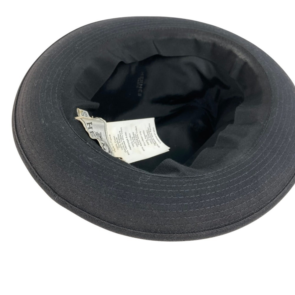 HERMES H logo Hat Cap Bucket Hat Bob Hat Hat Cotton Unisex Gray
