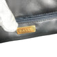 BALLY B Logo Quilted Tassel Fringe Crossbody Bag Pochette Shoulder Bag Leather Unisex Black