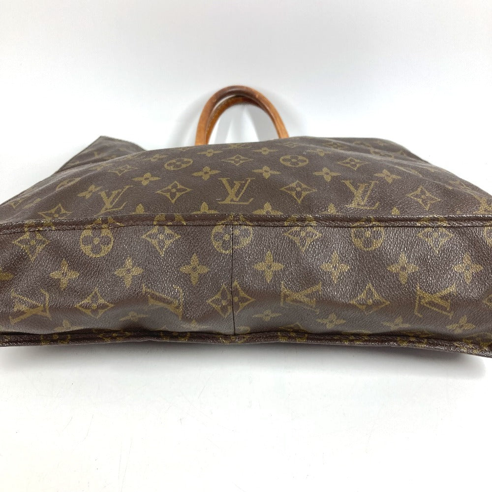 LOUIS VUITTON M51140 Monogram Sac Plat Tote Bag, Vertical Tote Handbag, Monogram Canvas, Unisex, Brown