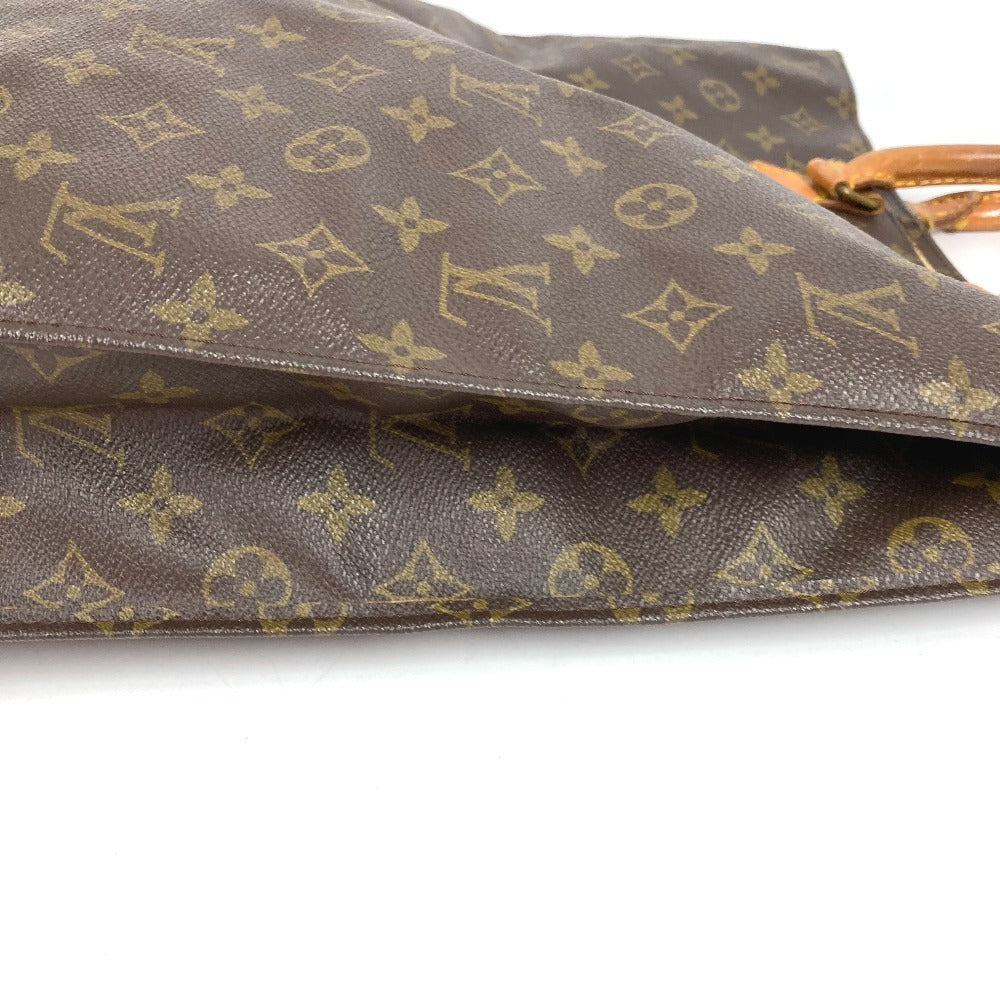 LOUIS VUITTON M51140 Monogram Sac Plat Tote Bag, Vertical Tote Handbag, Monogram Canvas, Unisex, Brown