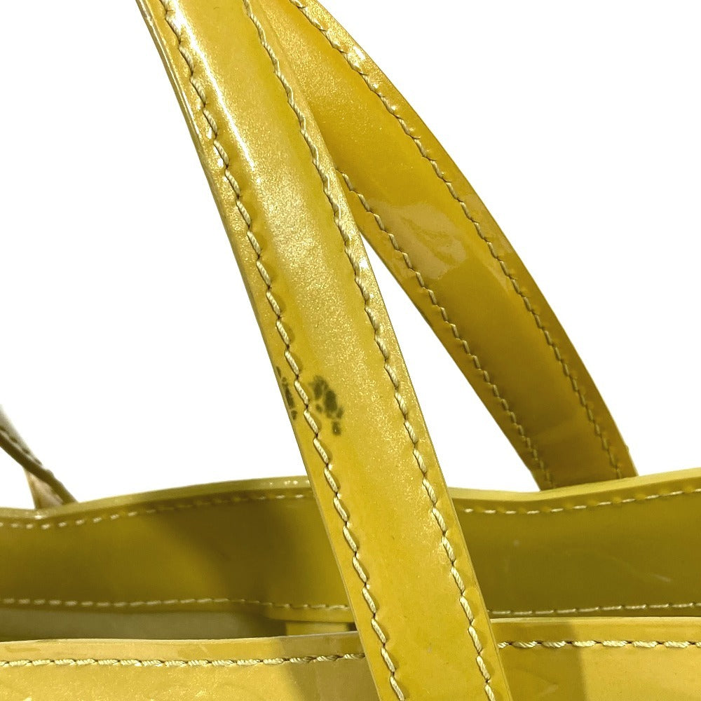 LOUIS VUITTON M91643 Monogram Vernis Wilshire PM Wilshire PM Bag Tote Bag Handbag Monogram Vernis Women's Vert Impression Yellow