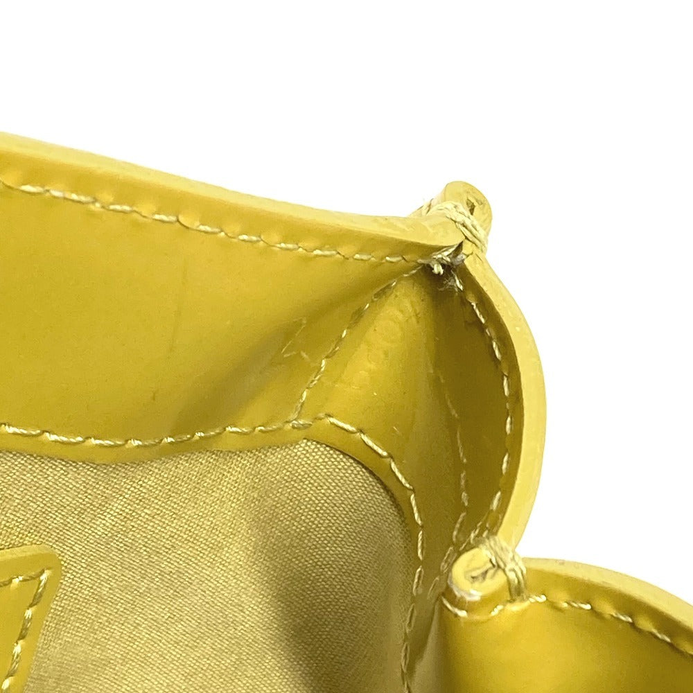 LOUIS VUITTON M91643 Monogram Vernis Wilshire PM Wilshire PM Bag Tote Bag Handbag Monogram Vernis Women's Vert Impression Yellow