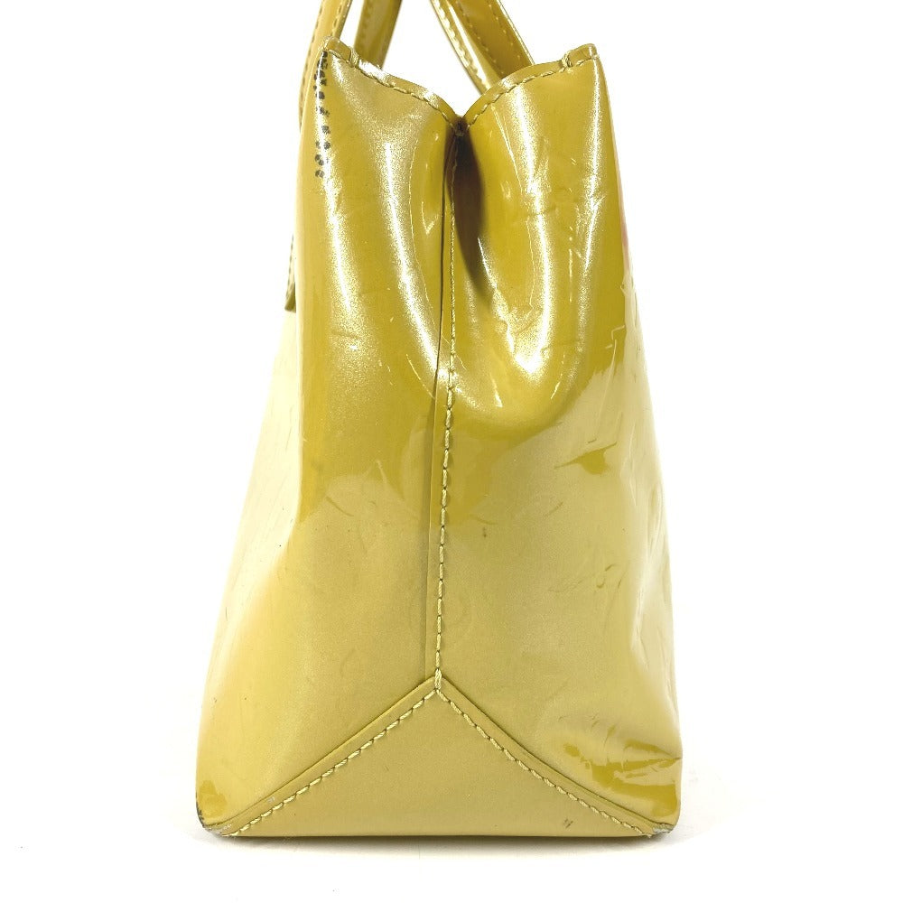 LOUIS VUITTON M91643 Monogram Vernis Wilshire PM Wilshire PM Bag Tote Bag Handbag Monogram Vernis Women's Vert Impression Yellow