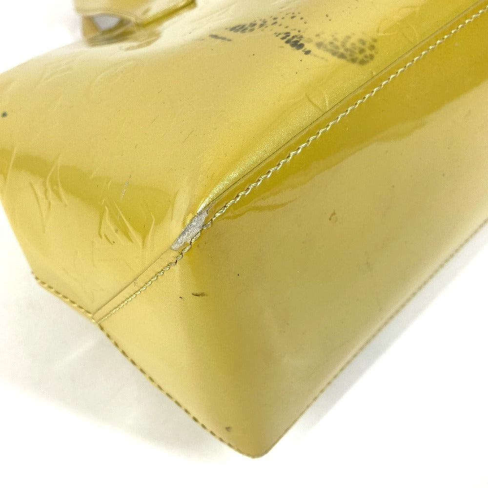 LOUIS VUITTON M91643 Monogram Vernis Wilshire PM Wilshire PM Bag Tote Bag Handbag Monogram Vernis Women's Vert Impression Yellow