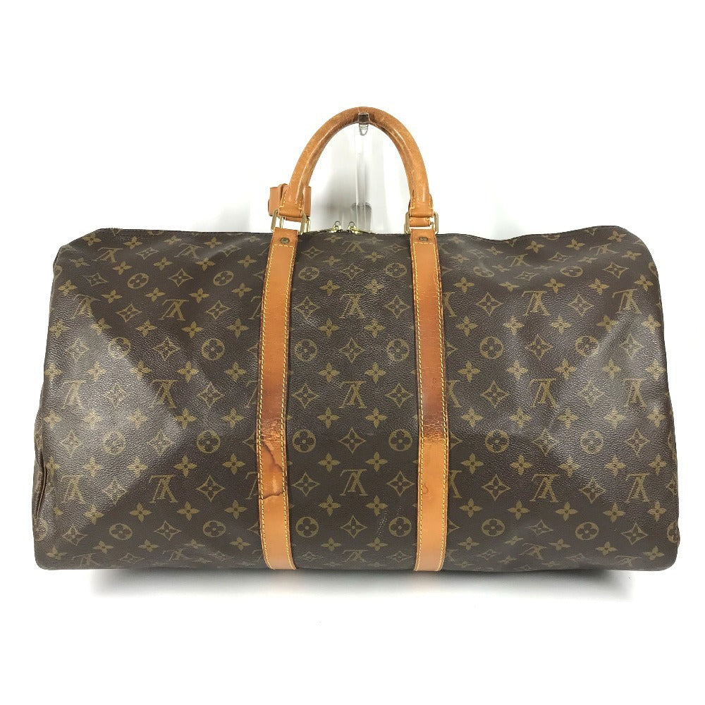 LOUIS VUITTON M41424 Monogram Keepall 55 Keepall 55 Bag Handbag Travel Bag Boston Bag Monogram Canvas Unisex Brown