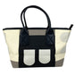 BALLY B Logo Busy B Bag Tote Bag Handbag Leather/Canvas Unisex Black