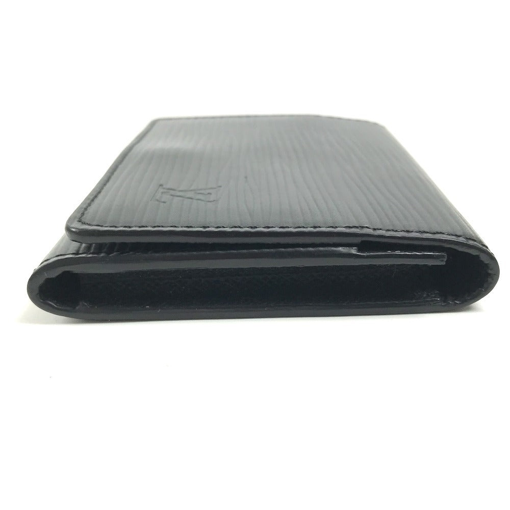 LOUIS VUITTON M56582 Epi Envelope Carte de Visite Business Card Case, Pass Case with Flap, Bifold Card Case, Epi Leather, Unisex, Noir Black