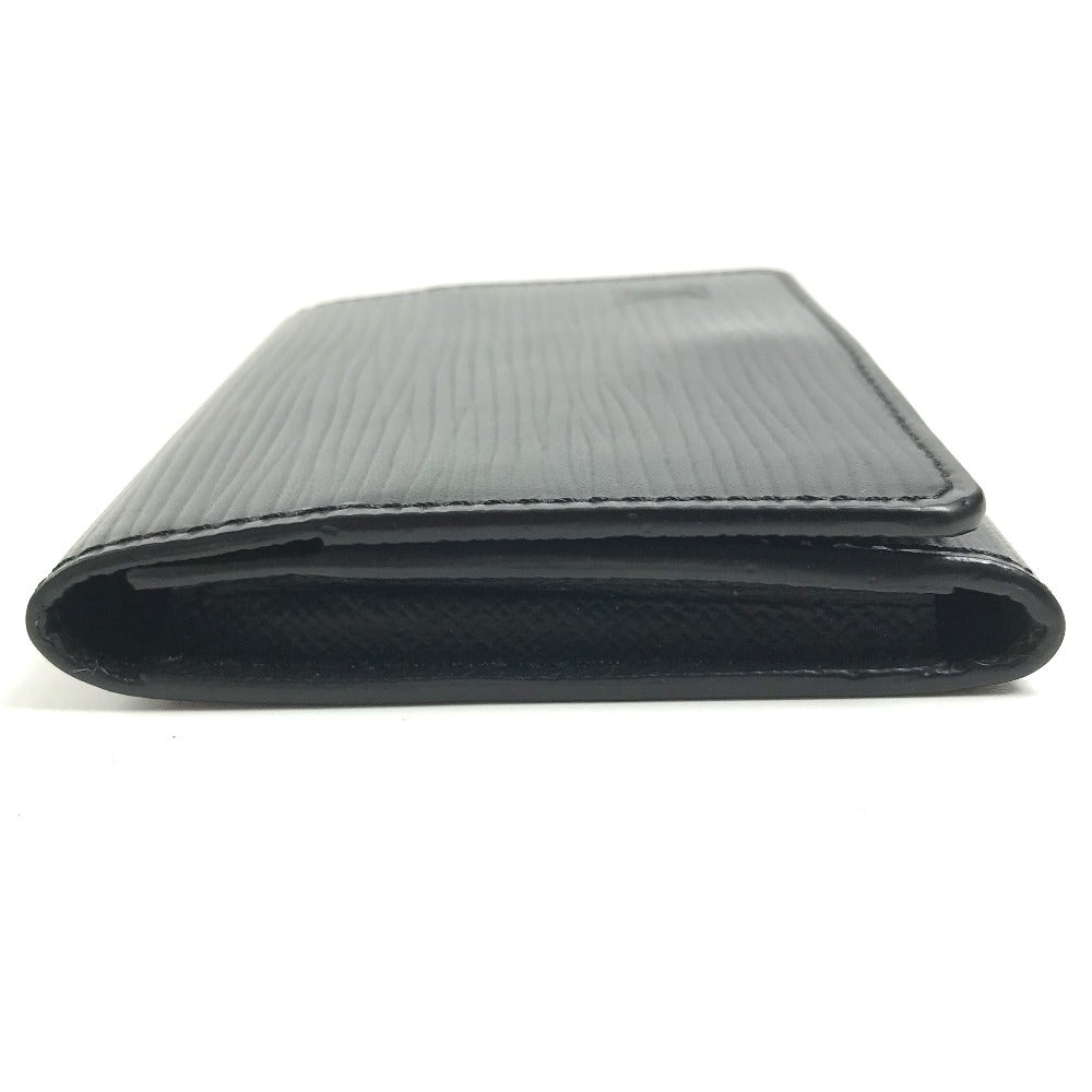 LOUIS VUITTON M56582 Epi Envelope Carte de Visite Business Card Case, Pass Case with Flap, Bifold Card Case, Epi Leather, Unisex, Noir Black