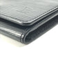 LOUIS VUITTON M56582 Epi Envelope Carte de Visite Business Card Case, Pass Case with Flap, Bifold Card Case, Epi Leather, Unisex, Noir Black