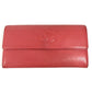 CHANEL CC Coco Mark Logo Long Wallet Flap Caviar Skin Unisex Red