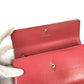 CHANEL CC Coco Mark Logo Long Wallet Flap Caviar Skin Unisex Red
