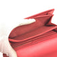 CHANEL CC Coco Mark Logo Long Wallet Flap Caviar Skin Unisex Red
