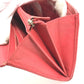 CHANEL CC Coco Mark Logo Long Wallet Flap Caviar Skin Unisex Red