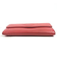 CHANEL CC Coco Mark Logo Long Wallet Flap Caviar Skin Unisex Red