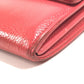 CHANEL CC Coco Mark Logo Long Wallet Flap Caviar Skin Unisex Red