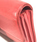 CHANEL CC Coco Mark Logo Long Wallet Flap Caviar Skin Unisex Red