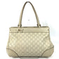 GUCCI 257063 GG Logo Guccissima Bag Tote Bag Shoulder Bag Handbag Shima Leather Unisex Ivory