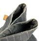 HERMES Ahmedabad Cabas de Poche Shoulder Bag Cotton Unisex Gray