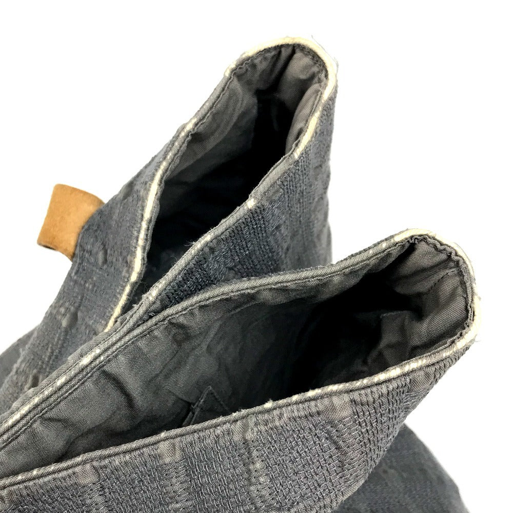 HERMES Ahmedabad Cabas de Poche Shoulder Bag Cotton Unisex Gray