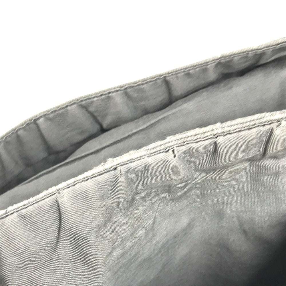 HERMES Ahmedabad Cabas de Poche Shoulder Bag Cotton Unisex Gray
