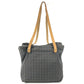 HERMES Ahmedabad Cabas de Poche Shoulder Bag Cotton Unisex Gray