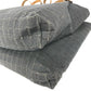 HERMES Ahmedabad Cabas de Poche Shoulder Bag Cotton Unisex Gray