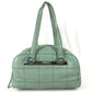 CHANEL Mini Boston Bag CC Coco Mark Logo Chocolate Bar Handbag Shoulder Bag Caviar Skin Unisex Blue
