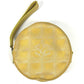 CHANEL A17682 New Travel Line CC Coco Mark Logo Strap Round Pouch Cosmetic Pouch Nylon Unisex Yellow