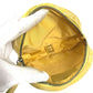 CHANEL A17682 New Travel Line CC Coco Mark Logo Strap Round Pouch Cosmetic Pouch Nylon Unisex Yellow