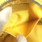 CHANEL A17682 New Travel Line CC Coco Mark Logo Strap Round Pouch Cosmetic Pouch Nylon Unisex Yellow