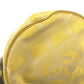 CHANEL A17682 New Travel Line CC Coco Mark Logo Strap Round Pouch Cosmetic Pouch Nylon Unisex Yellow