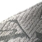 LOUIS VUITTON M74742 Echarpe Logomania Fringed Scarf Wool Unisex Grips Perle Grey