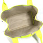 BALENCIAGA 339933 Navy Cabas S Navy Cabas S Bag Tote Bag Handbag Leather/Canvas Unisex Yellow