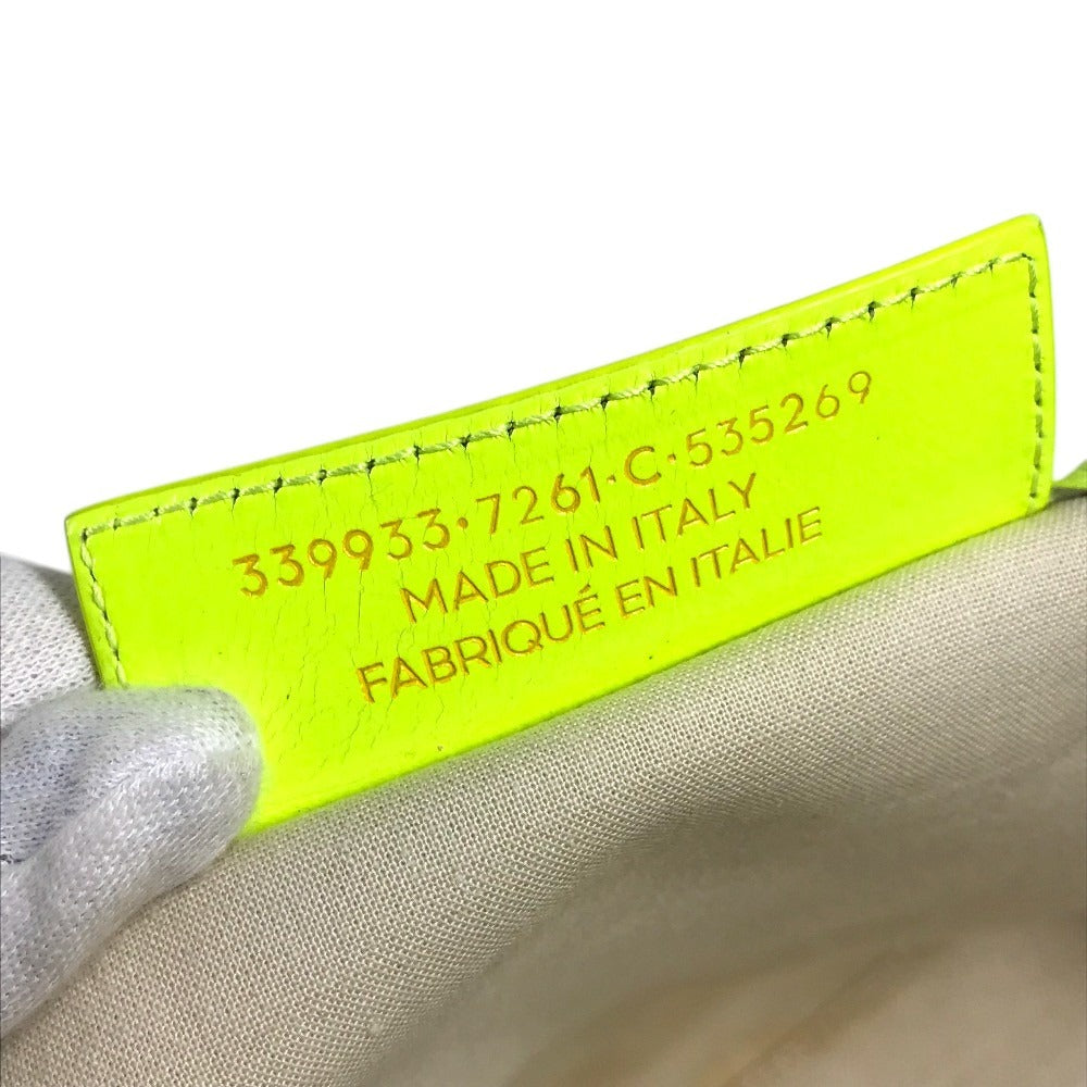 BALENCIAGA 339933 Navy Cabas S Navy Cabas S Bag Tote Bag Handbag Leather/Canvas Unisex Yellow
