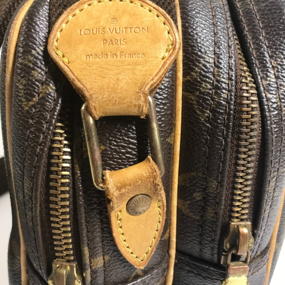 LOUIS VUITTON M45254 Monogram Reporter PM Crossbody Shoulder Bag Monogram Canvas Unisex Brown