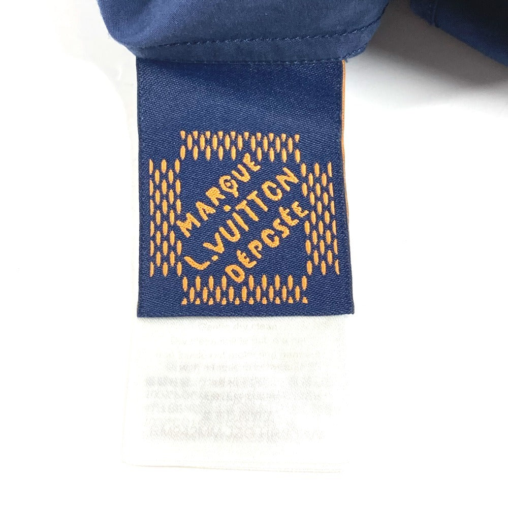 LOUIS VUITTON 2024年 LVロゴ アパレル トップス 長袖 シャツ 長袖シャツ コットン メンズ ネイビー