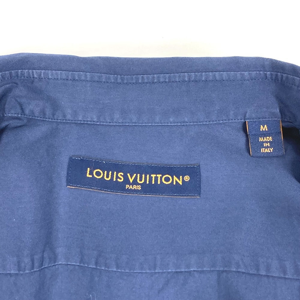 LOUIS VUITTON 2024年 LVロゴ アパレル トップス 長袖 シャツ 長袖シャツ コットン メンズ ネイビー