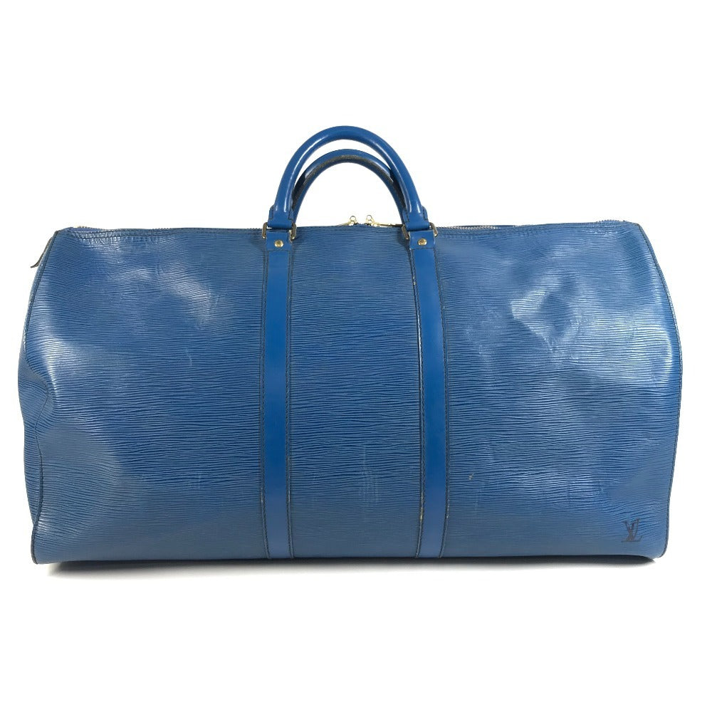 LOUIS VUITTON M42955 エピ キーポル55 キーポル 55 トラベルバッグ 旅行カバン ハンドバッグ ボストンバッグ エピレザー ユニセックス トレドブルー ブルー