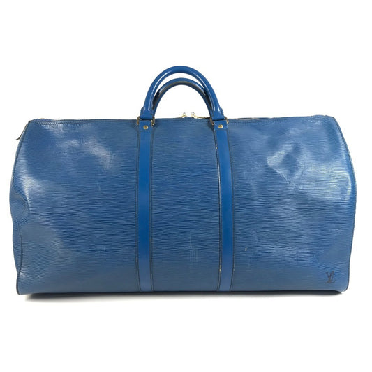 LOUIS VUITTON M42955 エピ キーポル55 キーポル 55 トラベルバッグ 旅行カバン ハンドバッグ ボストンバッグ エピレザー ユニセックス トレドブルー ブルー