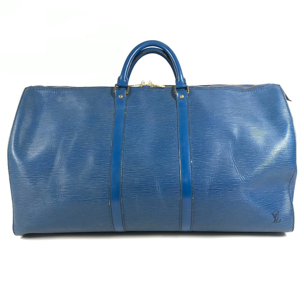 LOUIS VUITTON M42955 エピ キーポル55 キーポル 55 トラベルバッグ 旅行カバン ハンドバッグ ボストンバッグ エピレザー ユニセックス トレドブルー ブルー