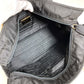 PRADA Triangle Logo Plate Metal Handle Bag Tote Bag Handbag Nylon Unisex Black