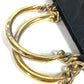 PRADA Triangle Logo Plate Metal Handle Bag Tote Bag Handbag Nylon Unisex Black