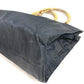 PRADA Triangle Logo Plate Metal Handle Bag Tote Bag Handbag Nylon Unisex Black