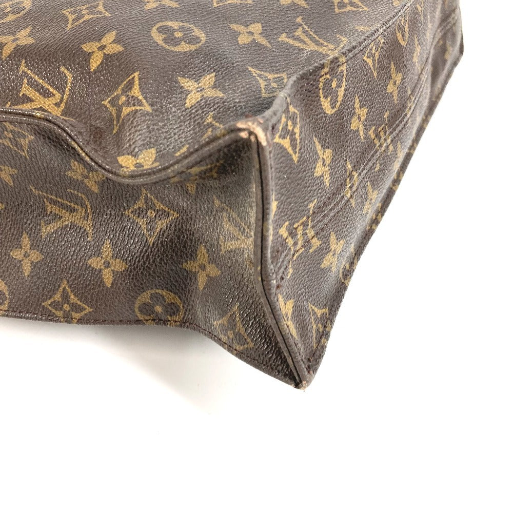 LOUIS VUITTON M51140 Monogram Sac Plat Tote Bag, Vertical Tote Handbag, Monogram Canvas, Unisex, Brown
