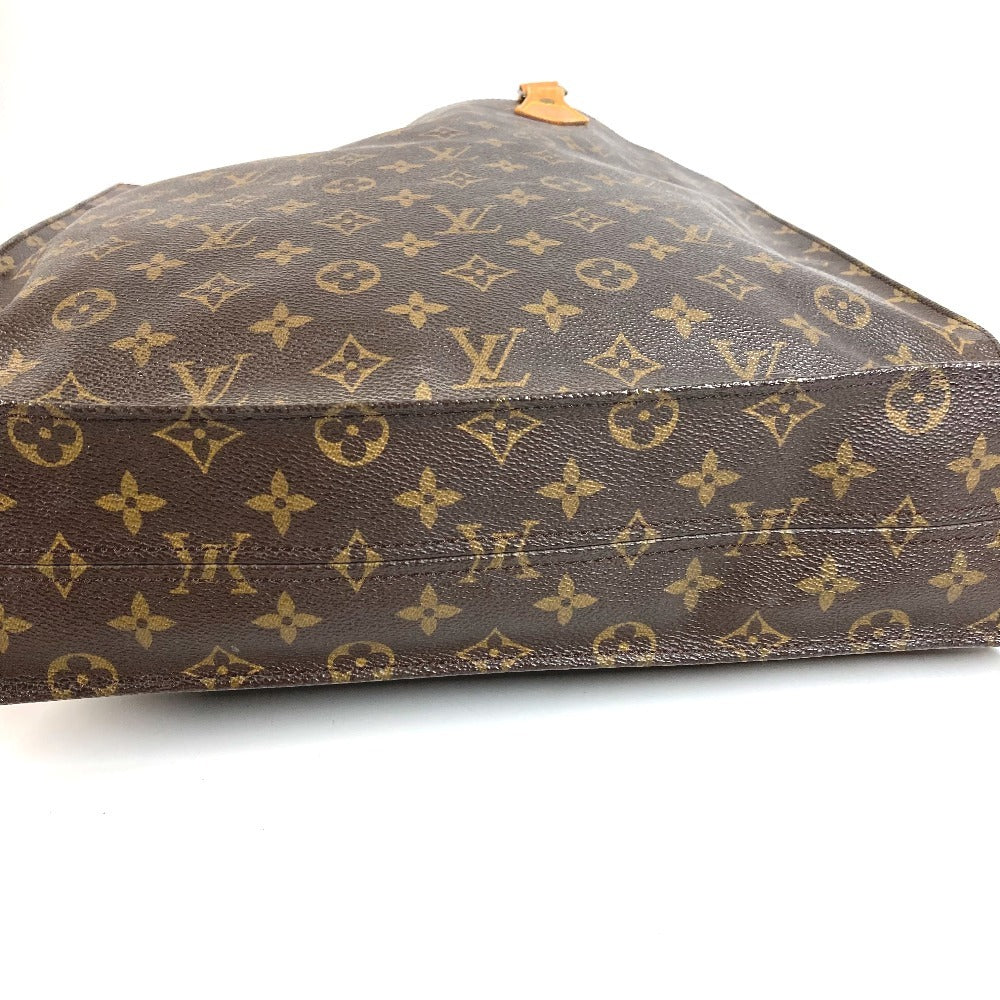 LOUIS VUITTON M51140 Monogram Sac Plat Tote Bag, Vertical Tote Handbag, Monogram Canvas, Unisex, Brown