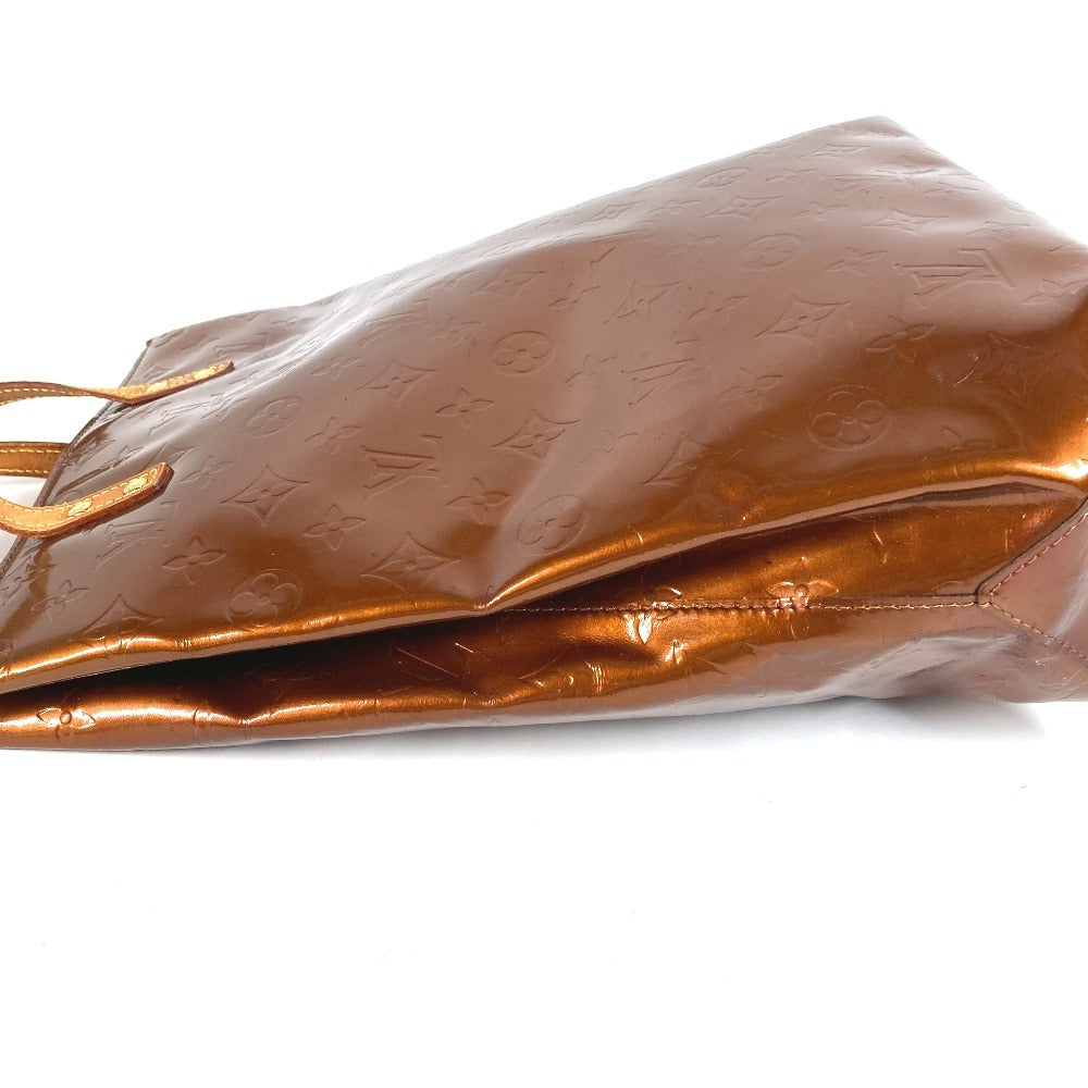 LOUIS VUITTON M91143 Monogram Vernis Reade MM Tote Bag Monogram Vernis Canvas Unisex Bronze Brown