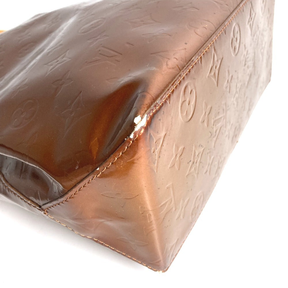 LOUIS VUITTON M91143 Monogram Vernis Reade MM Tote Bag Monogram Vernis Canvas Unisex Bronze Brown