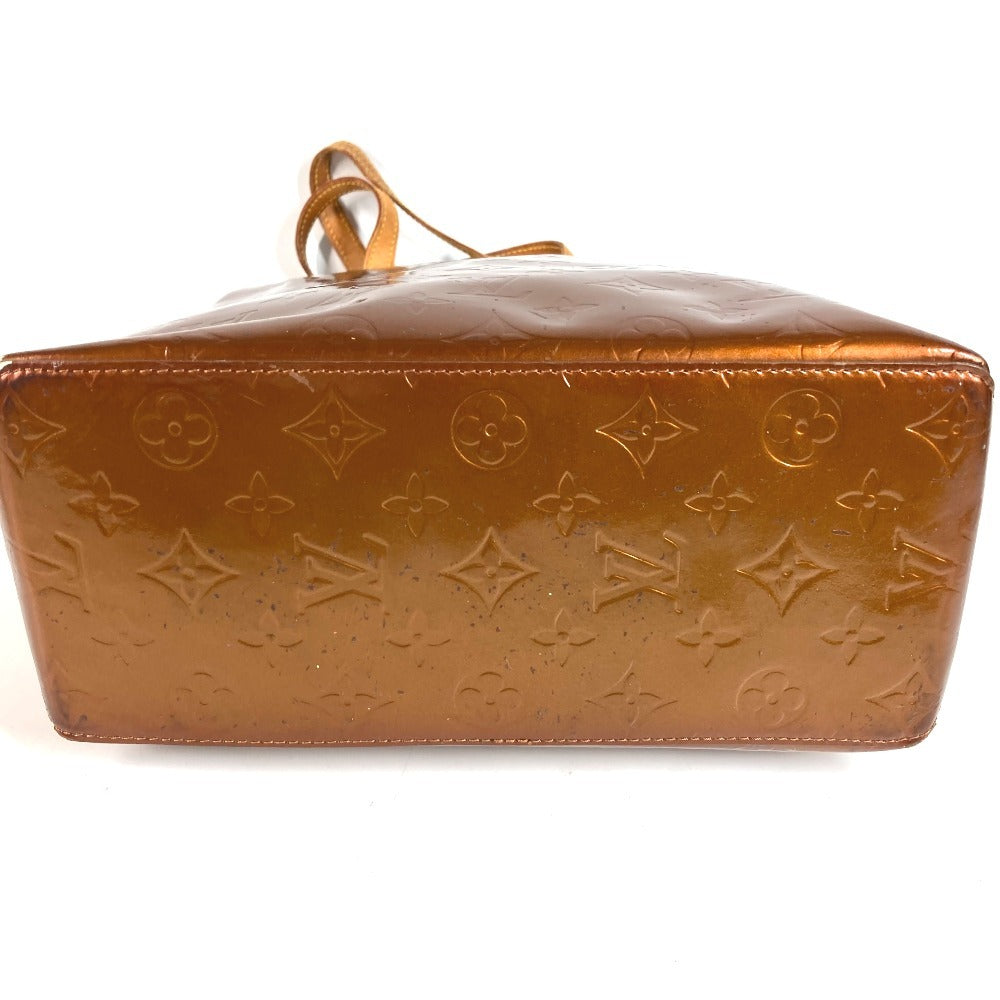 LOUIS VUITTON M91143 Monogram Vernis Reade MM Tote Bag Monogram Vernis Canvas Unisex Bronze Brown